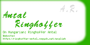 antal ringhoffer business card